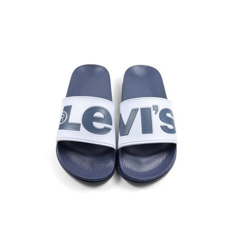 ШЛЬОПАНЦІ JUNE L VPOL0283S white/navy J400 фото