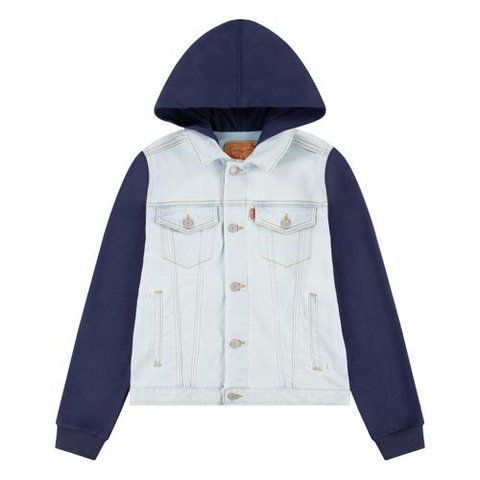 ДЖИНСОВА КУРТКА LVB&nbsp;INDIGO&nbsp;HOOD TRUCKER 9E8564-L1I фото